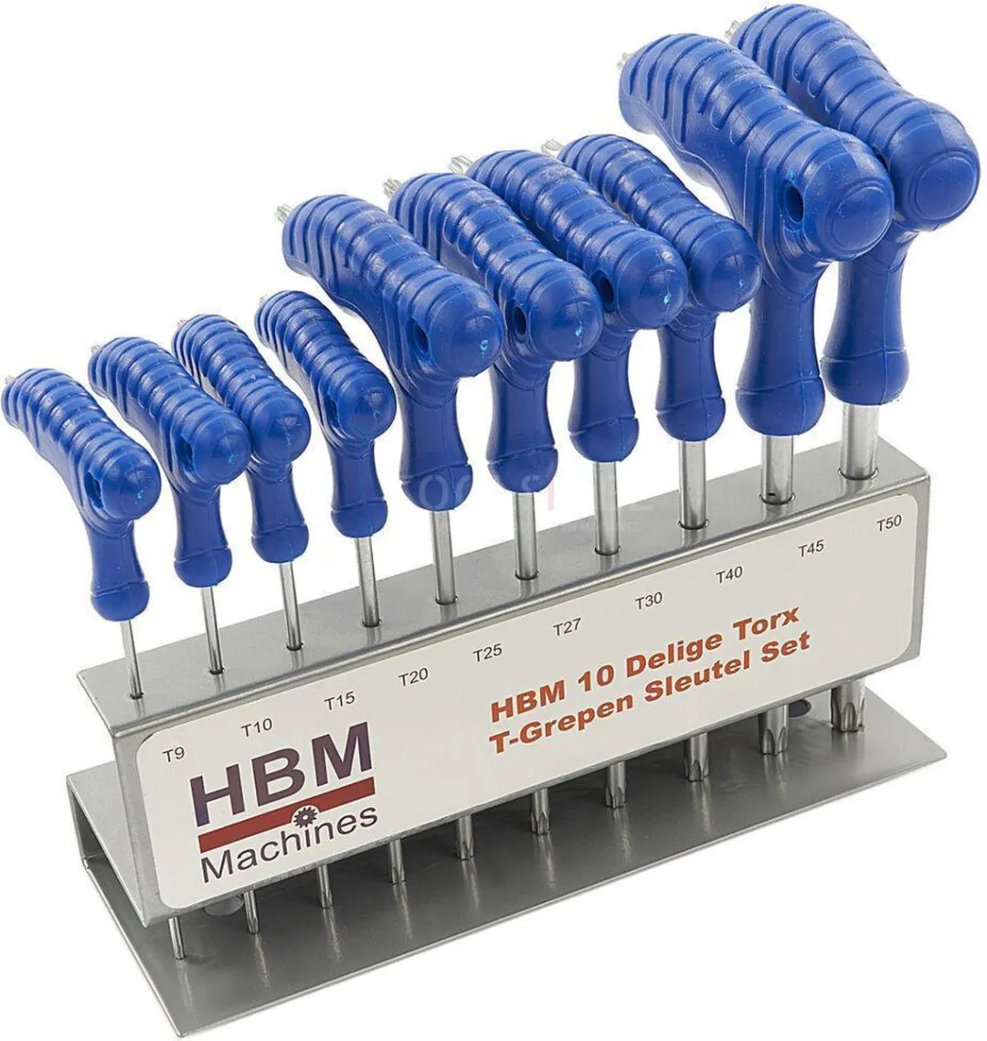 HBM 10-delige Torx T-grepen set