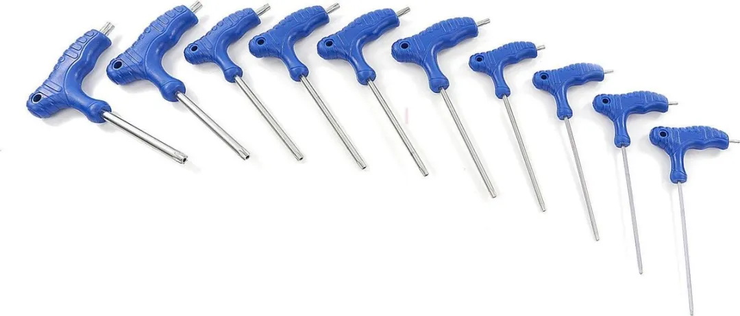 HBM 10-delige Torx T-grepen set - T9 t/m T40