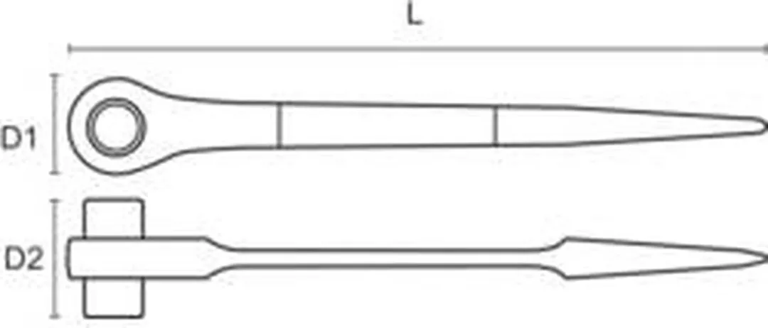 Bahco Steigerbouwratel 19 & 22mm