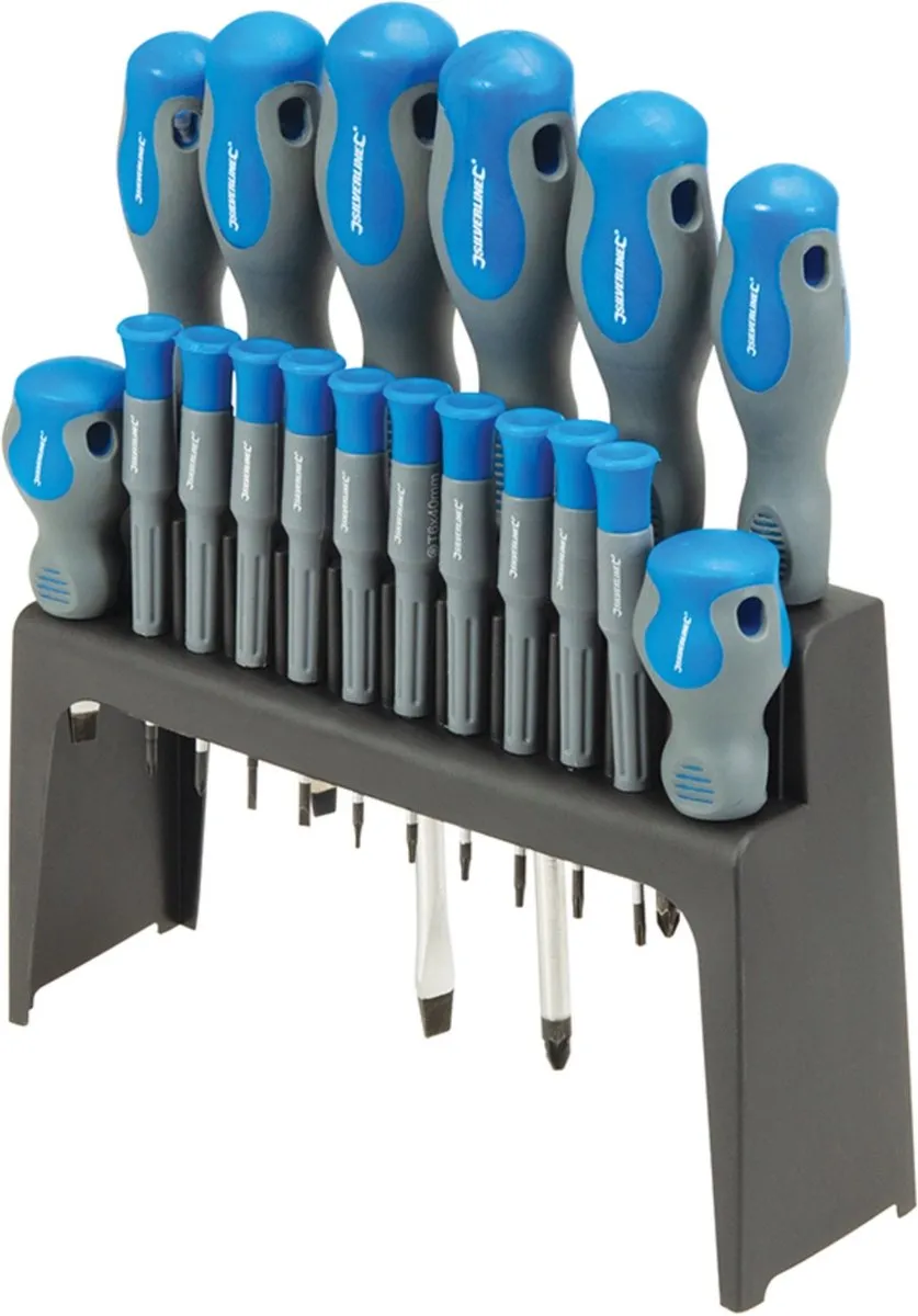 Silverline 18-delige Soft-Grip Schroevendraaier Set 633940