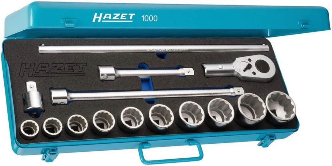Hazet 1000 15-delige 12-kant Dopsleutelset