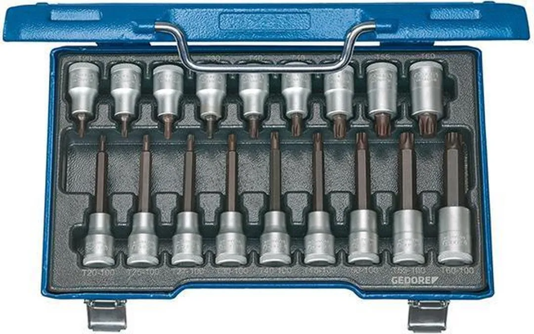 Gedore 6138510 Dopsleutel-bitinzetset 1/2" - 18-delig - afbeelding 3 van 3