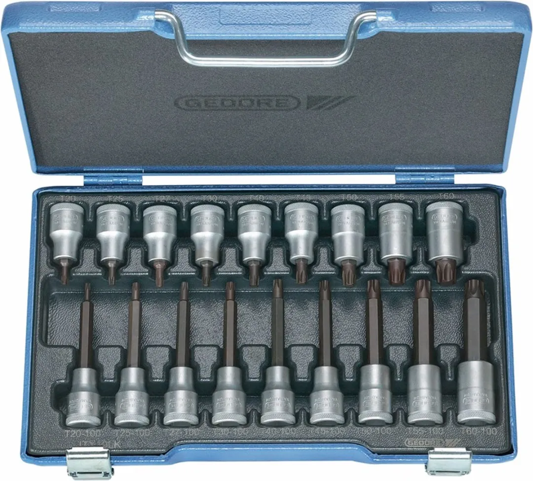 Gedore 6138510 Dopsleutel-bitinzetset 1/2"