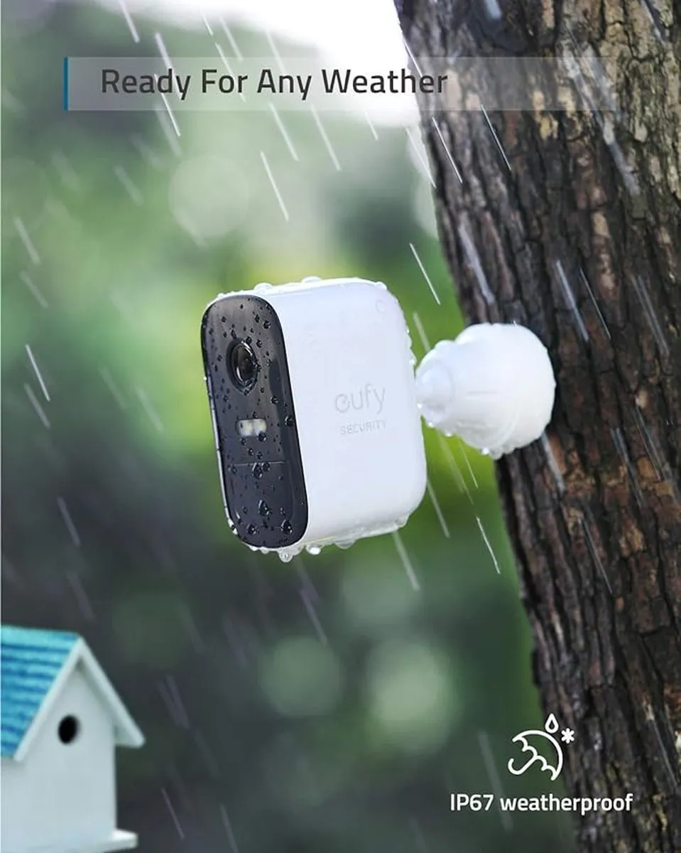 Eufy 2K Video Deurbel Starterkit - 2C Set - 4 Ontvangers - 20 Melodieën - Zwart/Wit