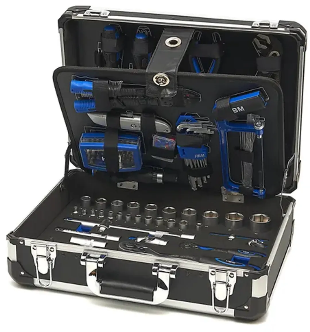 HBM H130953 Gereedschapskoffer 154-delig - Zwart