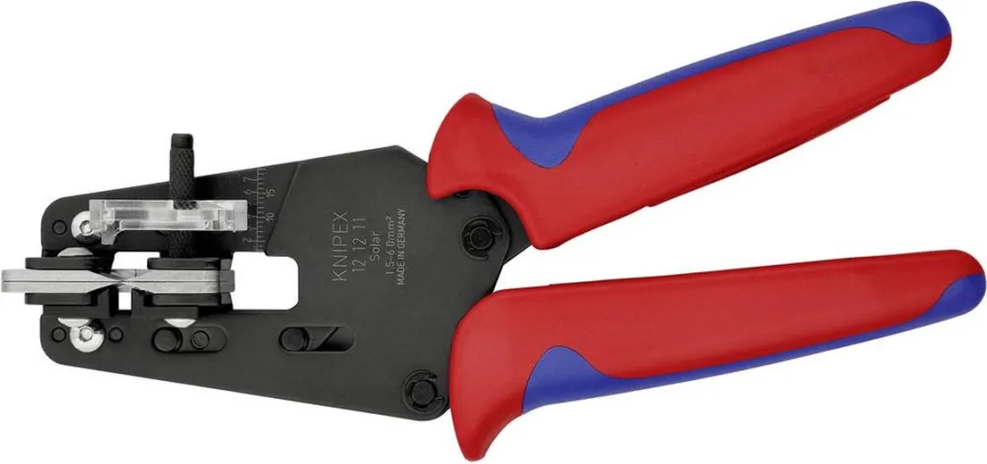 Knipex 12 12 11 Precisie Afstriptang 1.5-6.0mm - Zwart