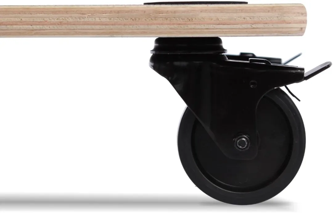 Stanley Transportroller 57x29 Multiplex - 200 kg - Zwart/Geel
