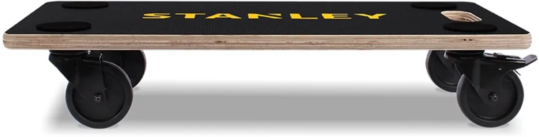 Stanley Transportroller 57x29 Multiplex - 200 kg - Zwart/Geel
