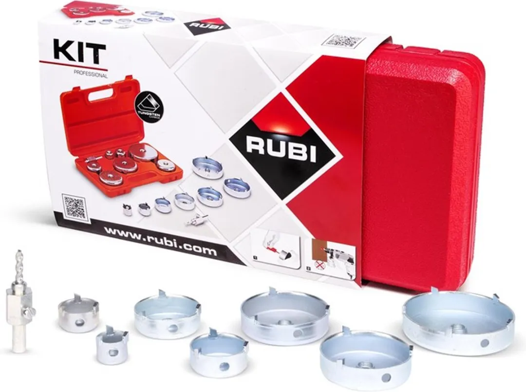 Rubi HM Borenset 04995 7-delig 27-85mm - Metaal
