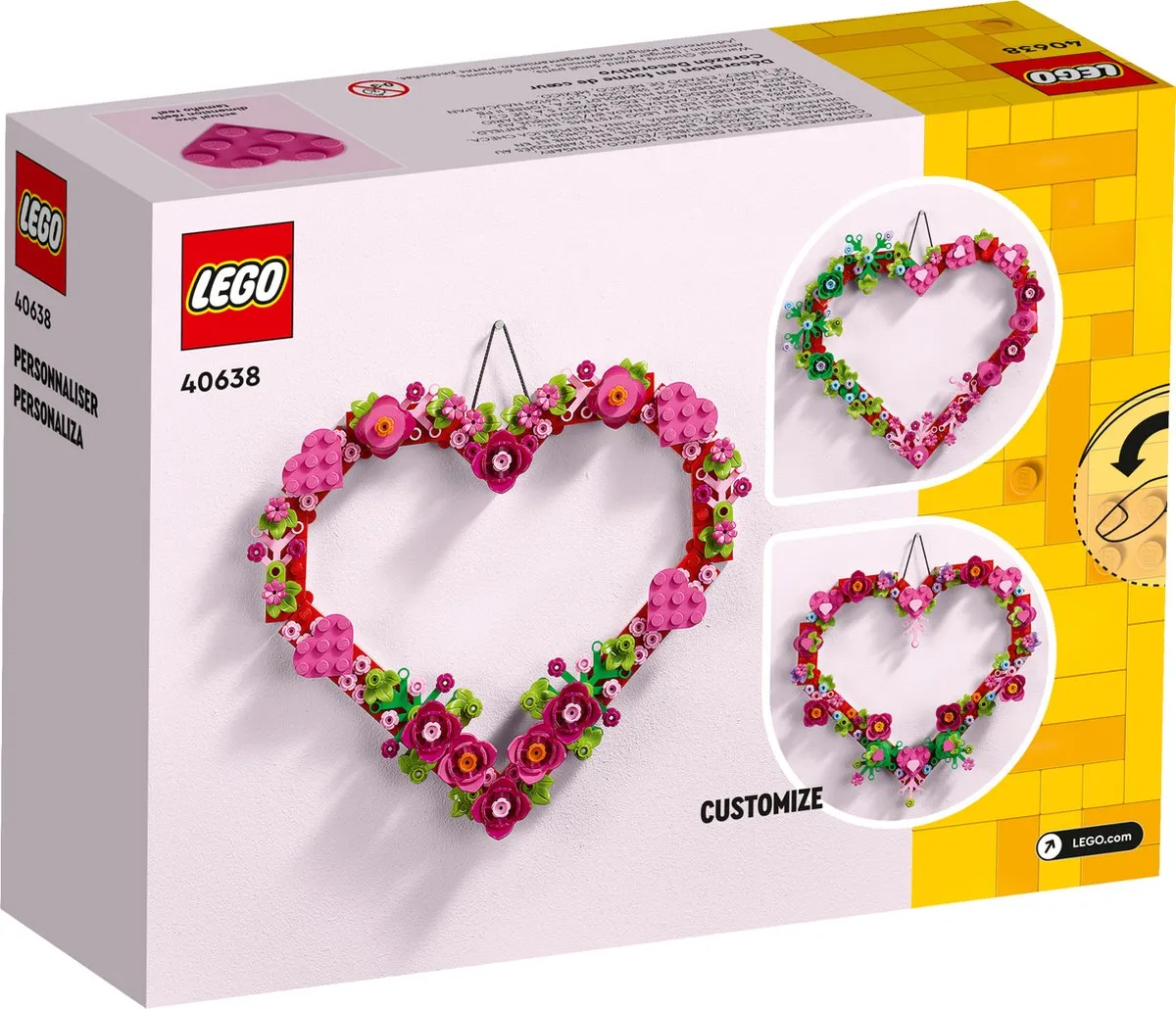 LEGO 40638 Hartvormige Versiering - 254 Stukken - Meerkleurig - afbeelding 6 van 6