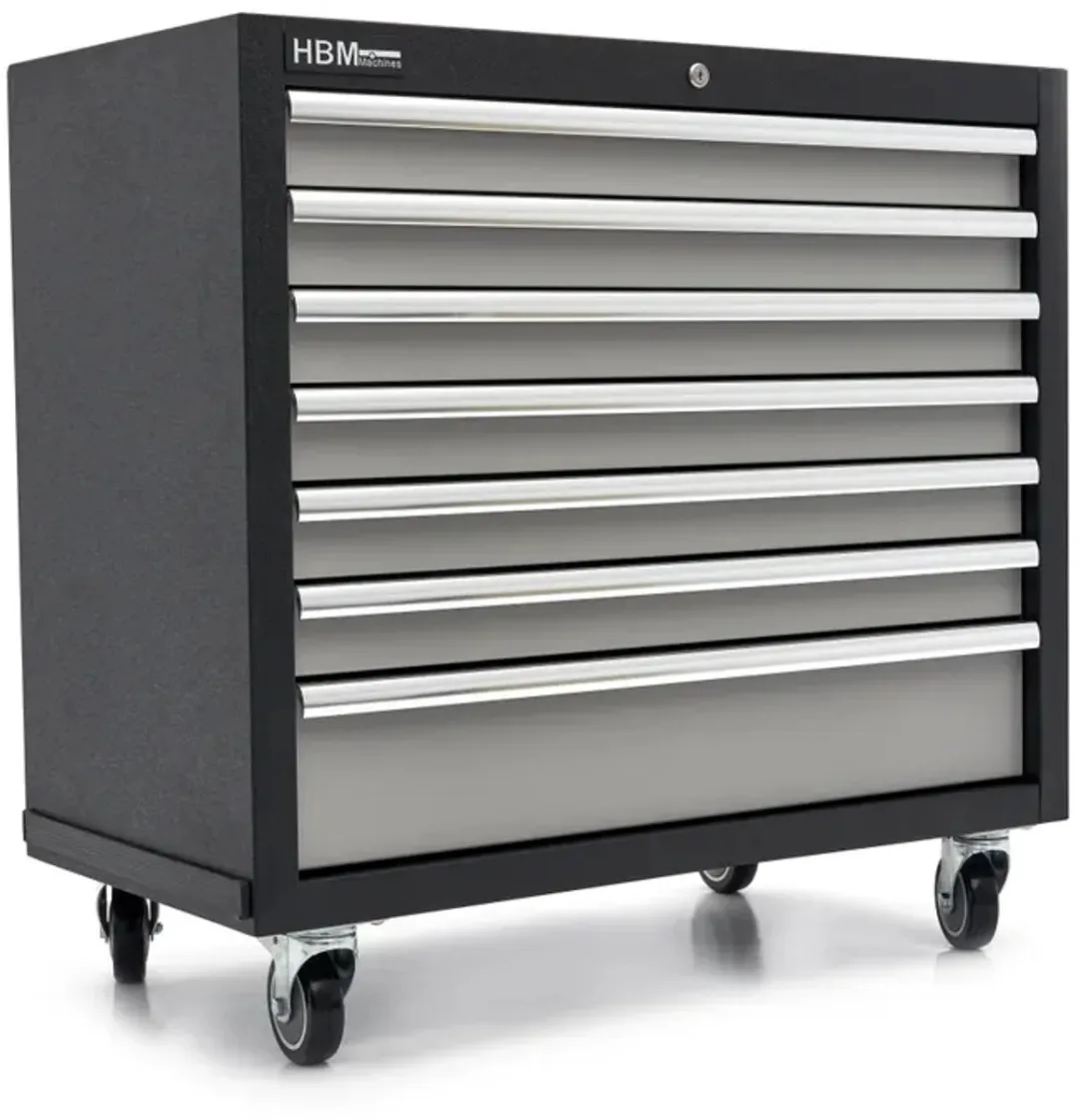 HBM H130681 Gereedschapswagen 7 Lades - Zwart
