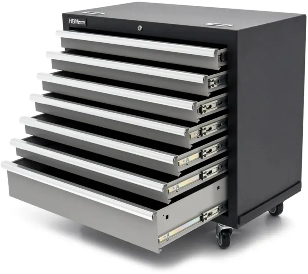 HBM H130681 Gereedschapswagen 7 Lades - Zwart