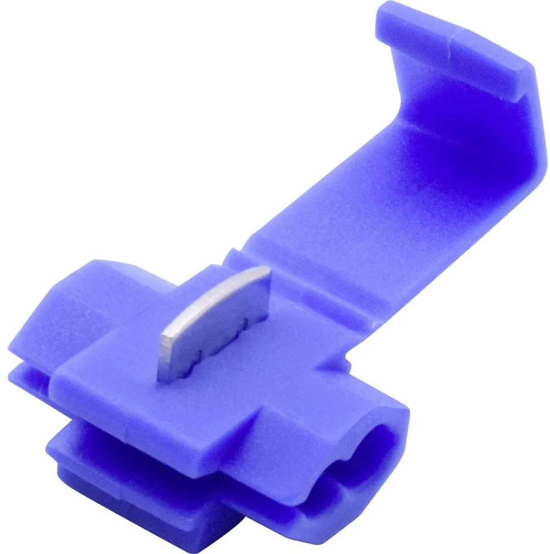 Tru Components T1904C037 Aftakconnector 2-polig - Blauw - 10 Stuks