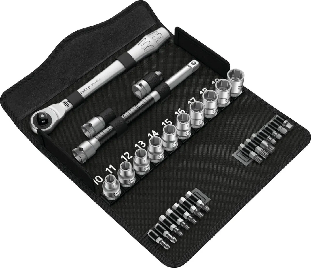 Wera Zyklop Metal 8100 SC 8 Dopsleutelset 1/2" - 28-delig