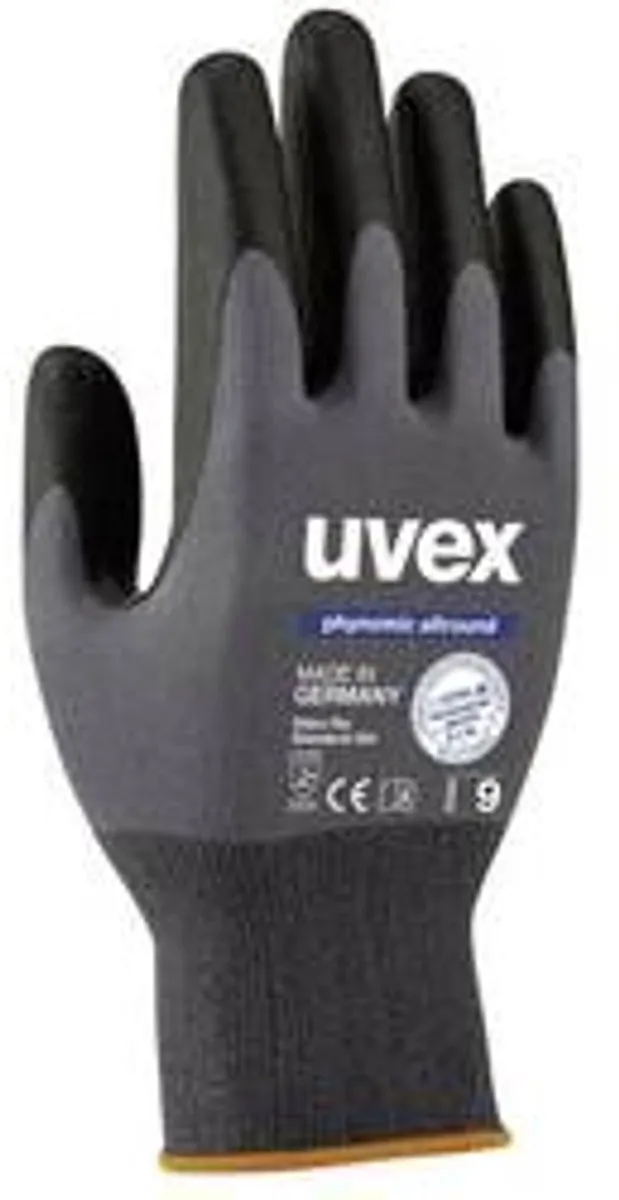 Uvex Phynomic Allround Handschoen - Maat 6 - Grijs/Zwart