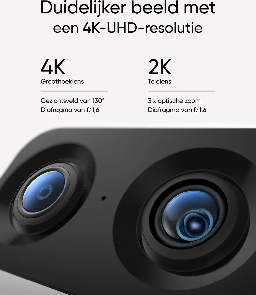 Eufy S350 4K Indoor Beveiligingscamera - 2 Stuks - Wit