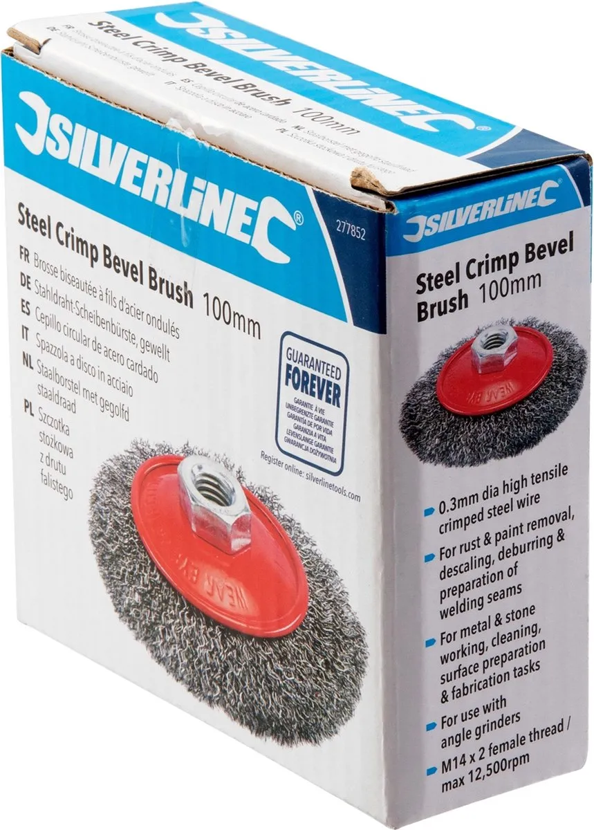 Silverline Staalborstel Ø100mm - Haakse Slijpmachine
