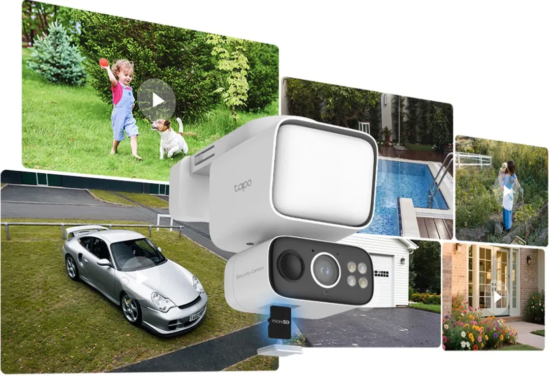 TP-Link Tapo C615F KIT Beveiligingscamera - 2K Solar Floodlight - Pan Tilt - Wit/Zwart