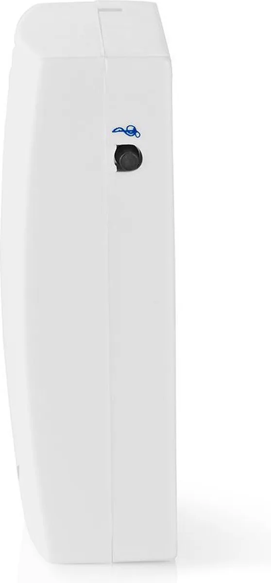 Nedis Draadloze Deurbelset 3V CR2032 - 36 Melodiën 300m - IP44 - Wit/Grijs