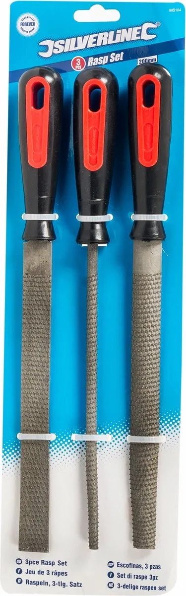 Silverline MS104 Houtraspenset 3-delig - 200mm