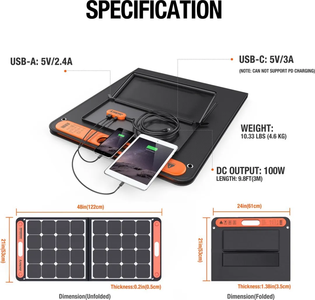 Jackery Explorer 1000 Powerstation - 1002Wh - 2x 100W Zonnepanelen