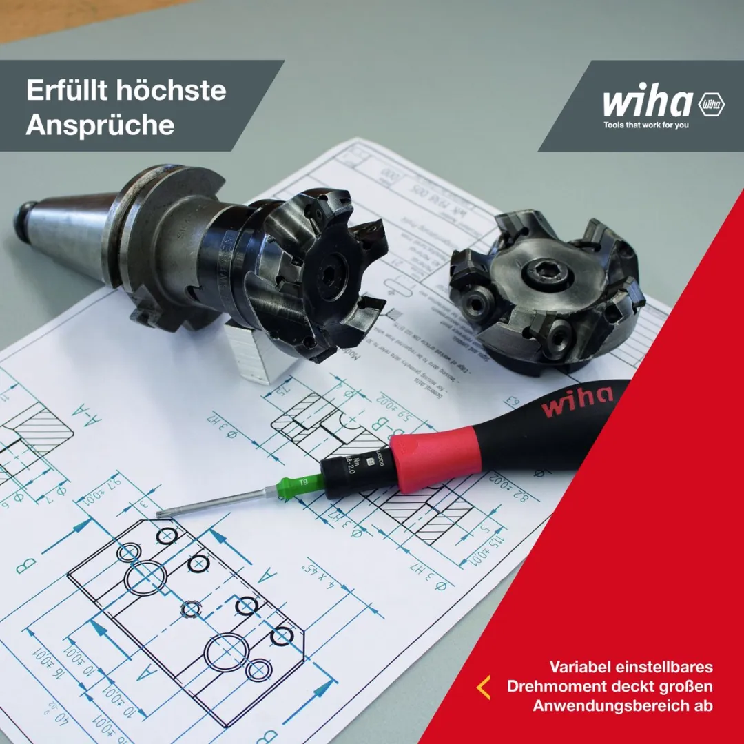Wiha Momentschroevendraaierset TorqueVario 2852S1001 - 14-delig TORX/TORX PLUS 0,8-5,0 Nm