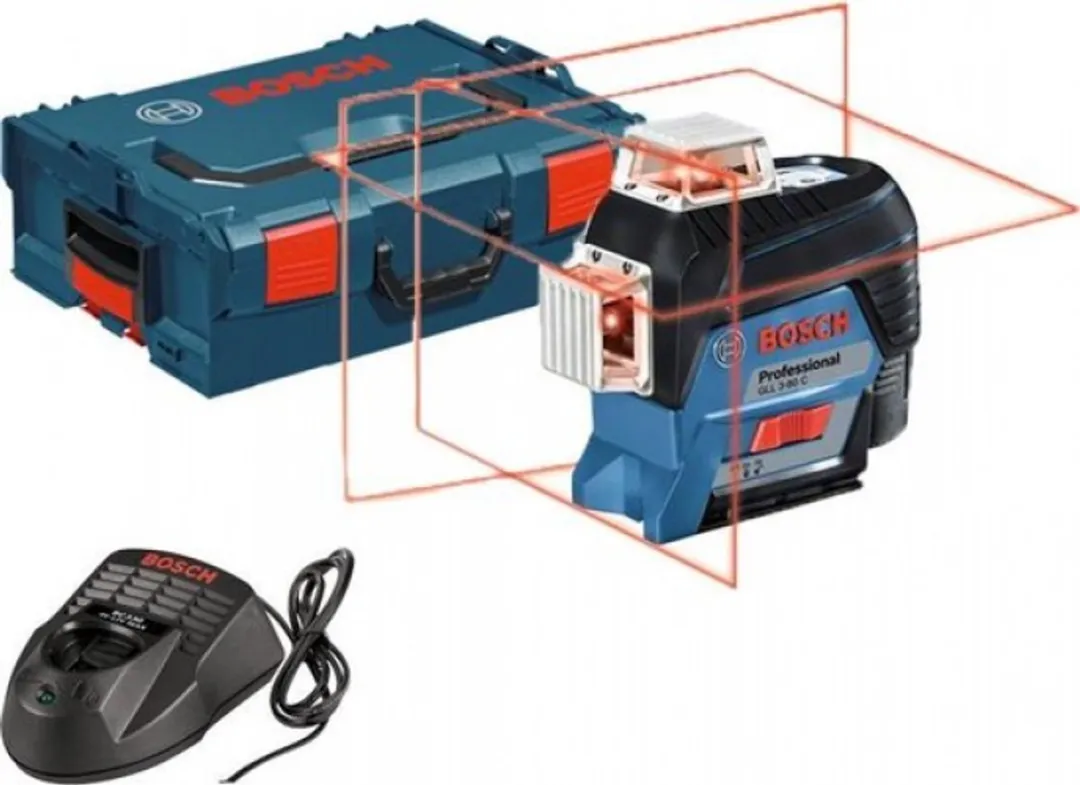 Bosch Professional GLL 3-80 C Lijnlaser - 12V 2.0Ah Set - Zwart/Blauw - afbeelding 5 van 6