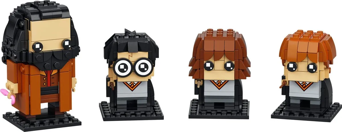 LEGO Harry Potter Brickheadz Harry, Hermelien, Ron & Hagrid 40495 - 466 Stukken - Meerkleurig