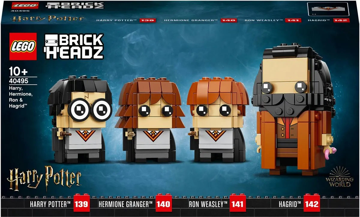 LEGO Harry Potter Brickheadz Harry, Hermelien, Ron & Hagrid 40495