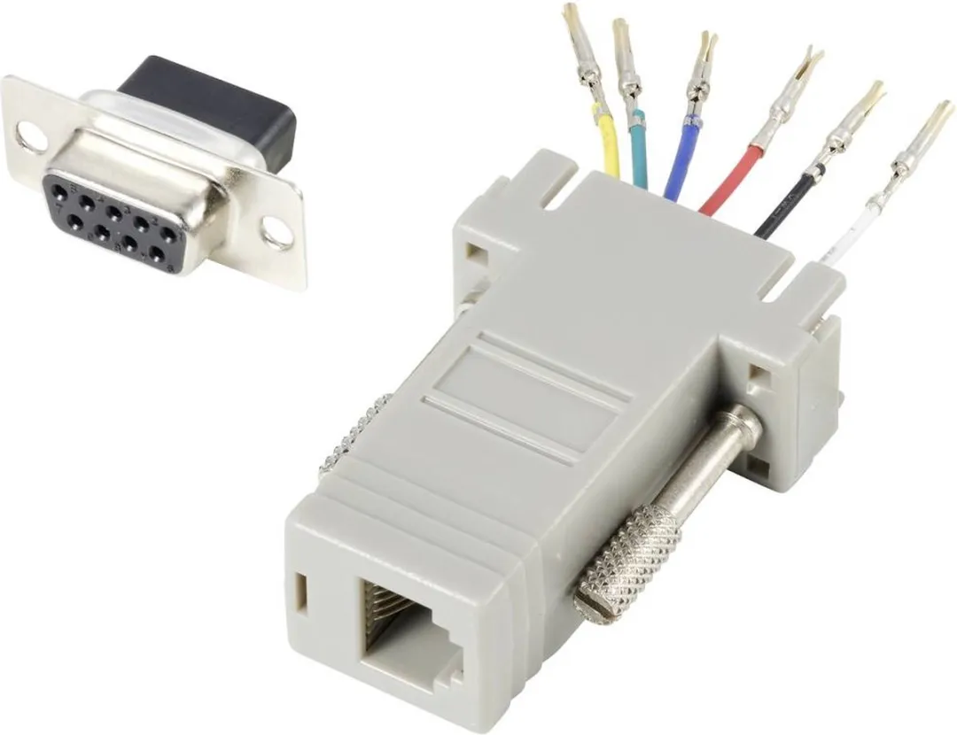 Tru Components TC-10478996 D-sub Adapter 9-polig - RJ12-bus