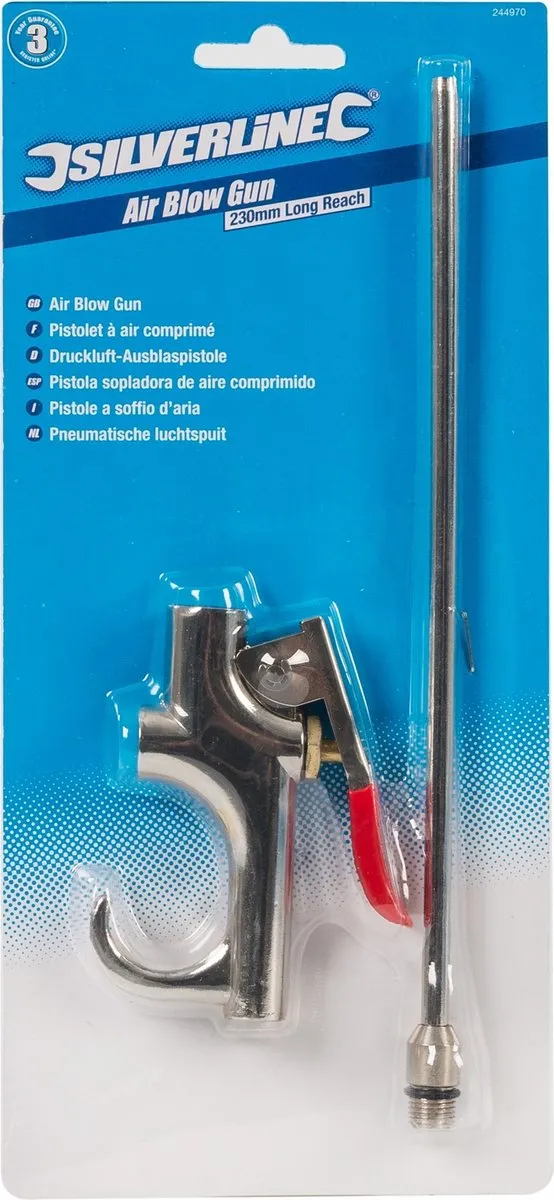 Silverline Pneumatische Luchtspuit 230mm - Gietijzer