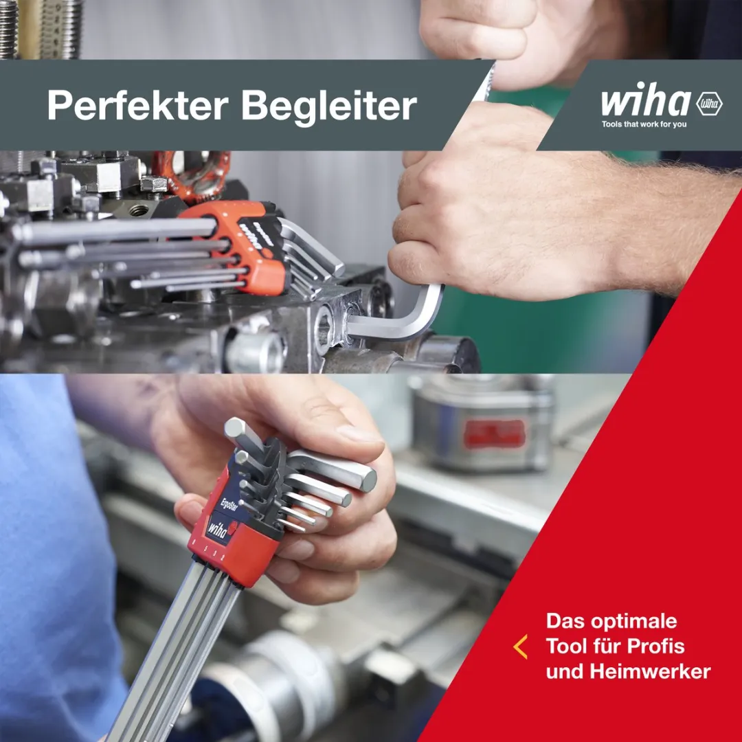 Wiha 369R H9 Inbussleutelset 1,5-10mm - 9-delig