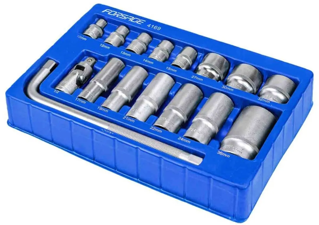 Forsage Gereedschapsset Nasadset 15-delig CR-V 10-36mm