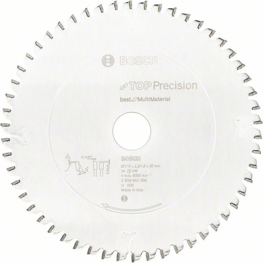 Bosch Professional Cirkelzaagblad CIRKZB TOP MULTI 210x30mm