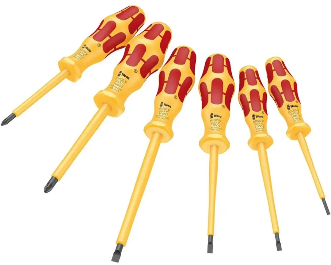Wera 1060/1065 I 6-delige Schroevendraaierset - PZ & SL - Multicolor