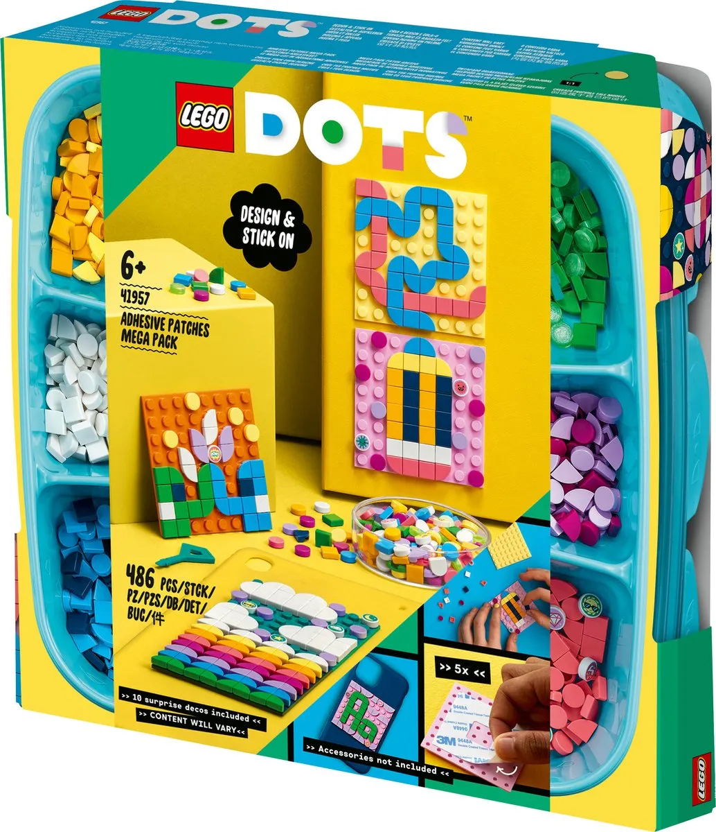 LEGO DOTS Zelfklevende Patches Megaset 41957 - Meerkleurig