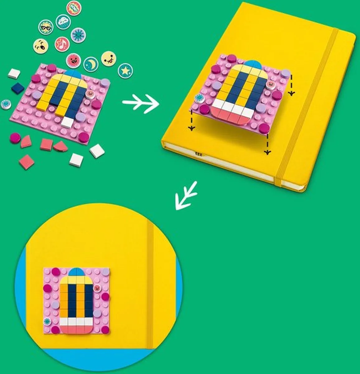 LEGO DOTS Zelfklevende Patches Megaset 41957 - Meerkleurig
