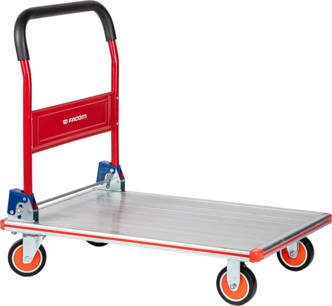 FACOM Plateauwagen Inklapbaar - 90cm - Rood - 350kg - afbeelding 2 van 4