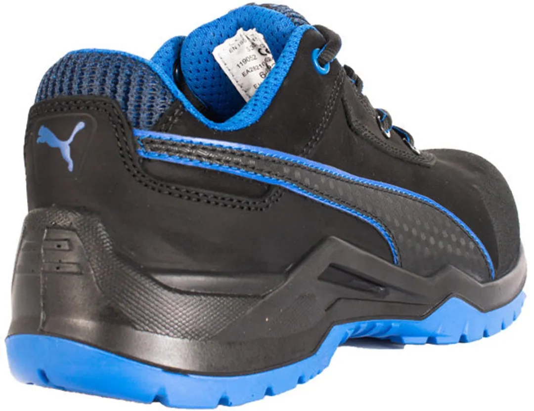 PUMA Safety Argon Laag S3 644220 - Veiligheidsschoen 46 - Zwart/Blauw