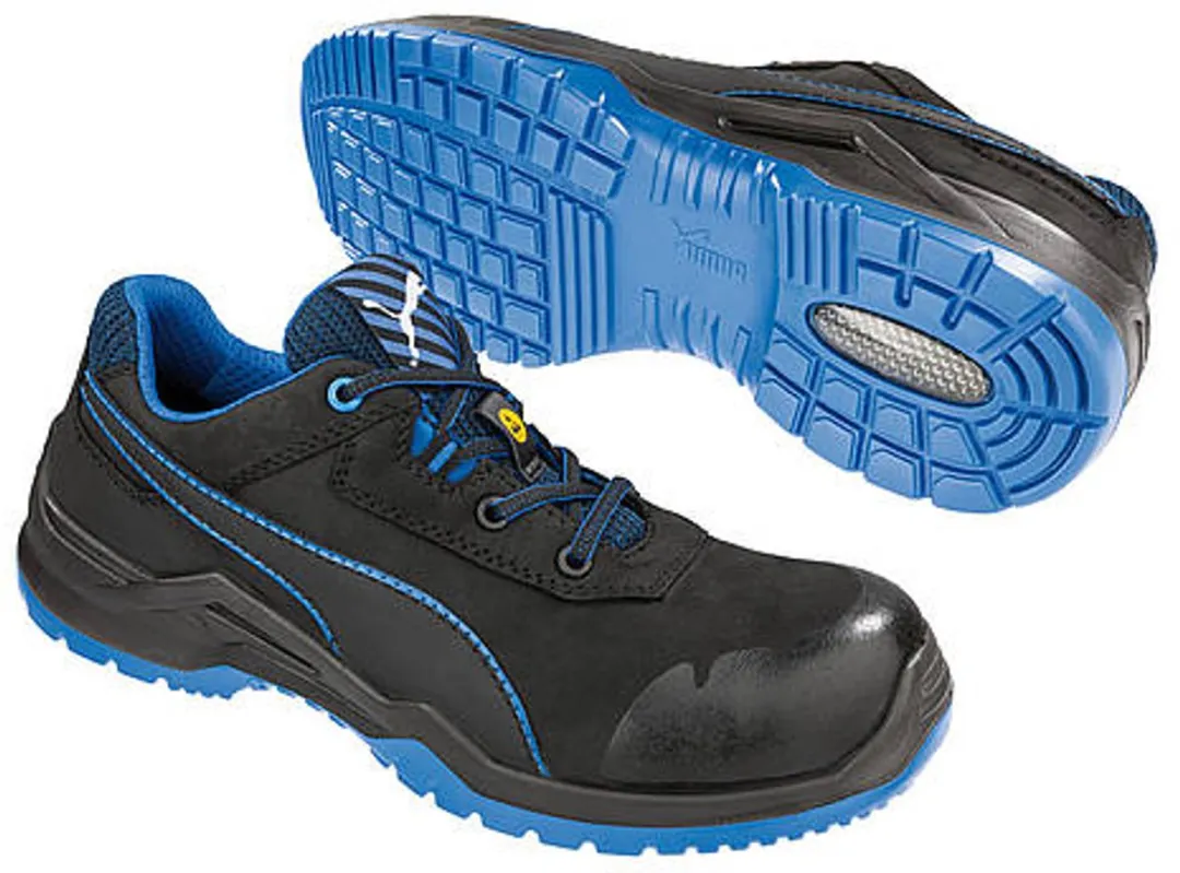 PUMA Safety Argon Laag S3 644220 - Veiligheidsschoen 46 - Zwart/Blauw