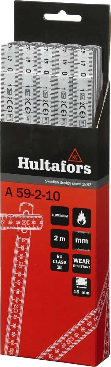 Hultafors Duimstok A 59 2m 10-delig HU150003