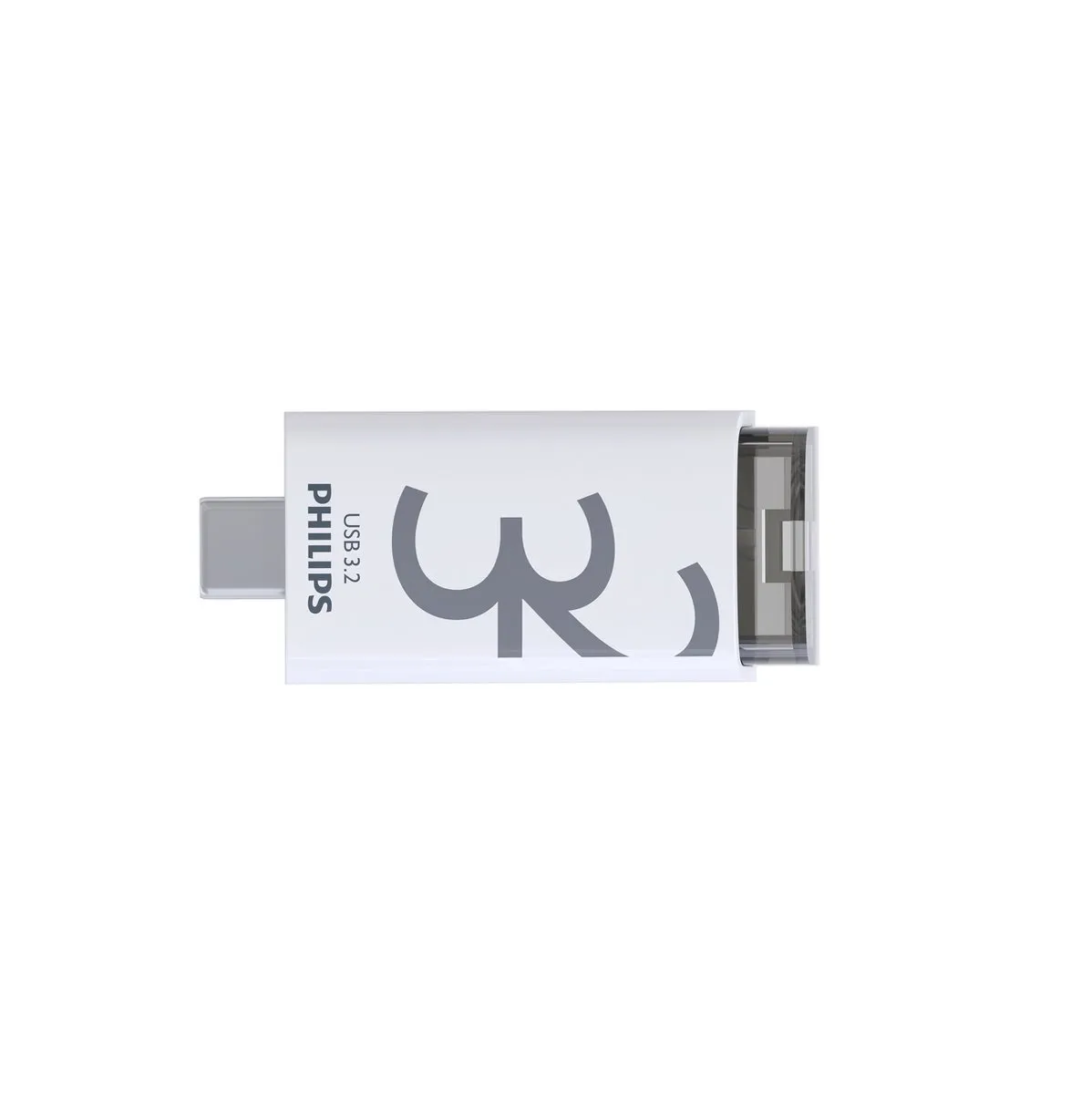 Philips FM32FD175 USB-C Stick 32GB - 2 Stuks - Grijs