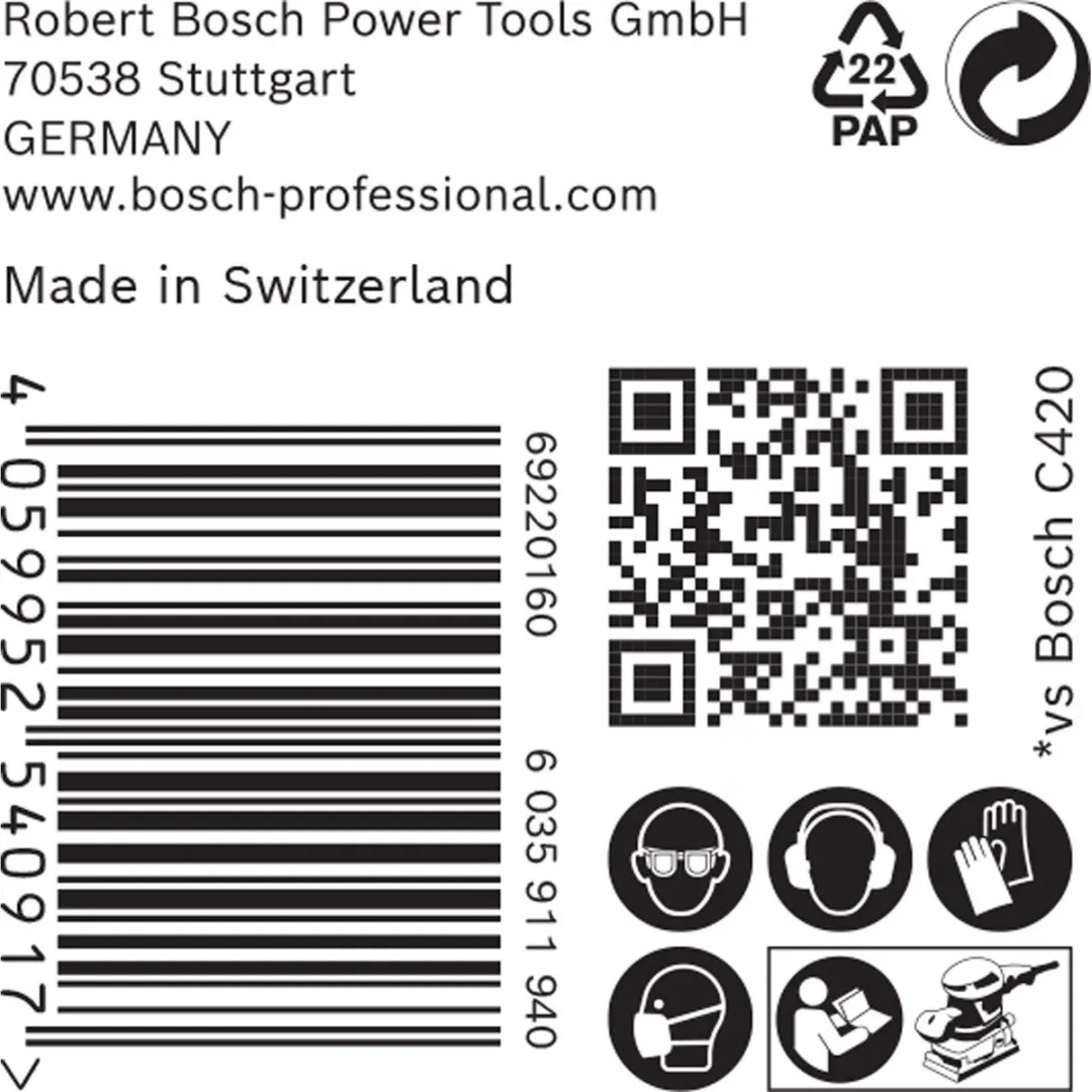 Bosch Professional 50x Expert M480 Schuurnet 93x186mm