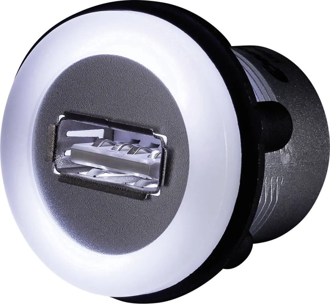 Tru Components USB-A Inbouwbus 2.0 1457894 - Zwart