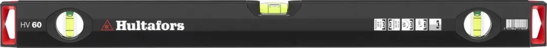Hultafors HV 60 Waterpas - Aluminium - 3 Libellen - Zwart - afbeelding 2 van 6