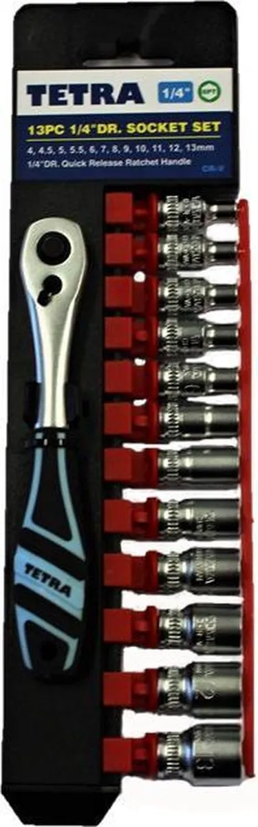 TETRA Tools Dopsleutelset 1/4" 13-delig