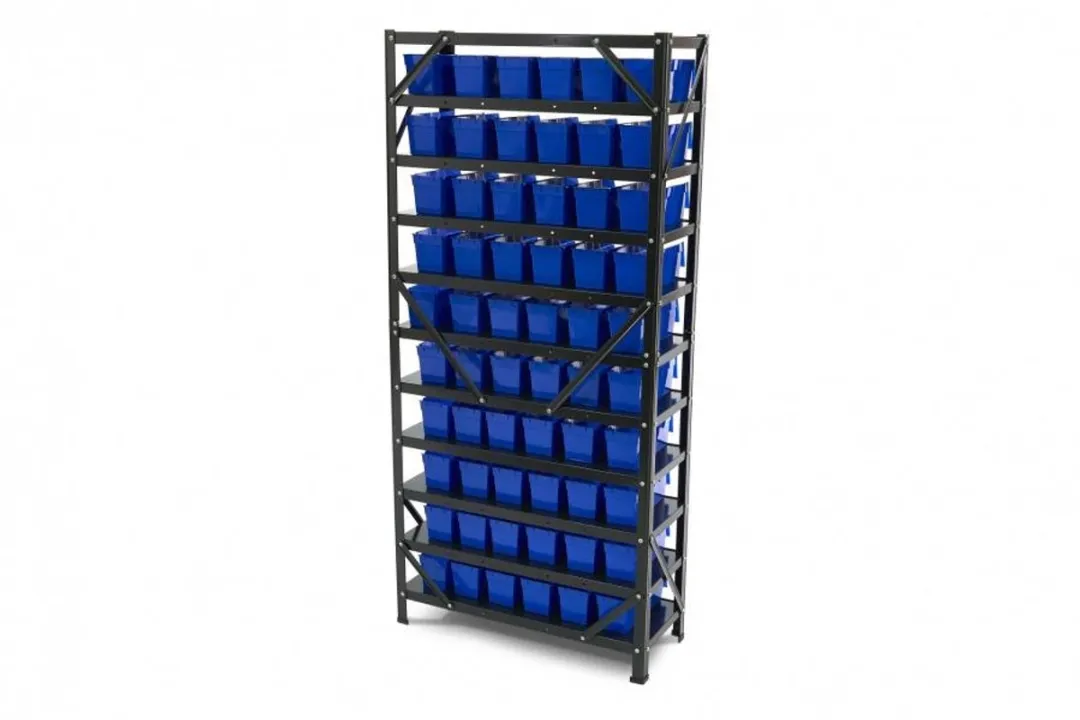 HBM Machines Bakkenkast Blauw - 60 Opbergbakken