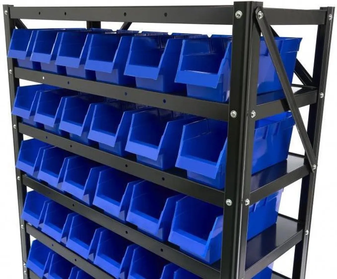 HBM Machines Bakkenkast Blauw - 60 Opbergbakken