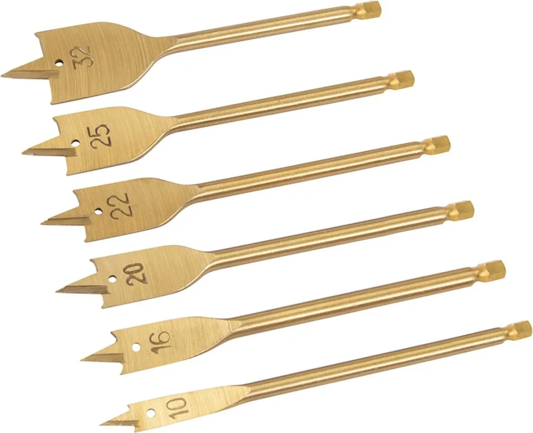 Silverline Titanium Speedboor Set 6-delig 10-32mm