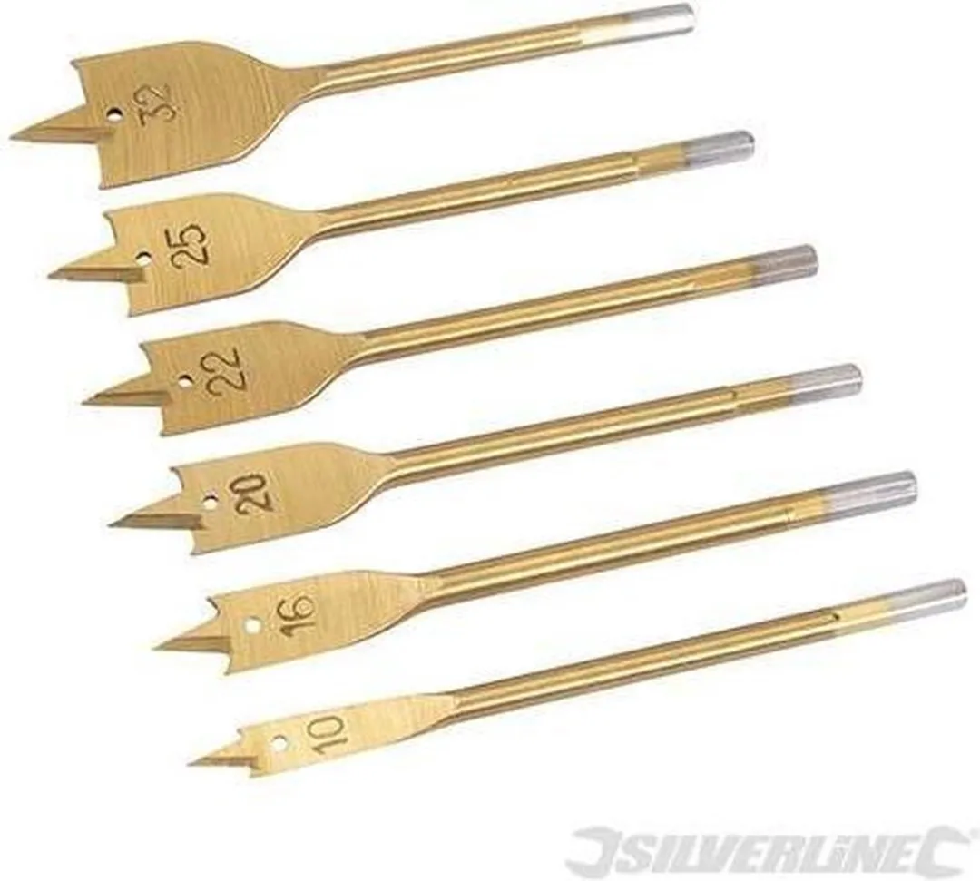 Silverline Titanium Speedboor Set 6-delig 10-32mm
